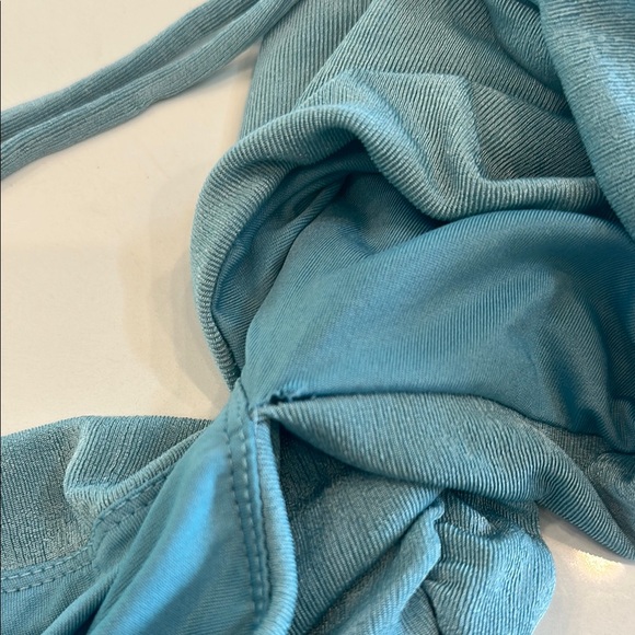 Light Blue Ruched Dress - Picture 2 of 3